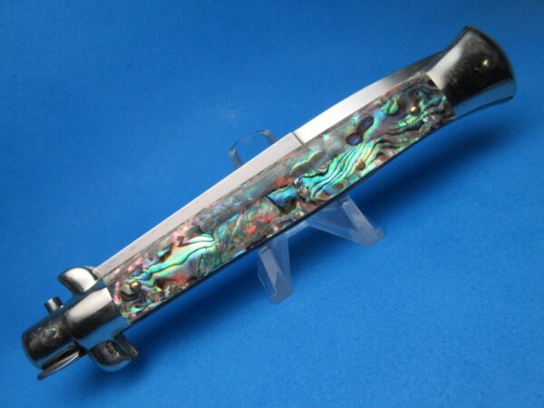 Frank Beltrame 11" Abalone Bayonet Picklock Switchblade