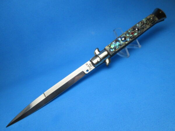 Frank Beltrame 11" Abalone Bayonet Picklock Switchblade