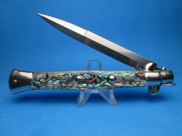 Frank Beltrame 11" Abalone Bayonet Picklock Switchblade