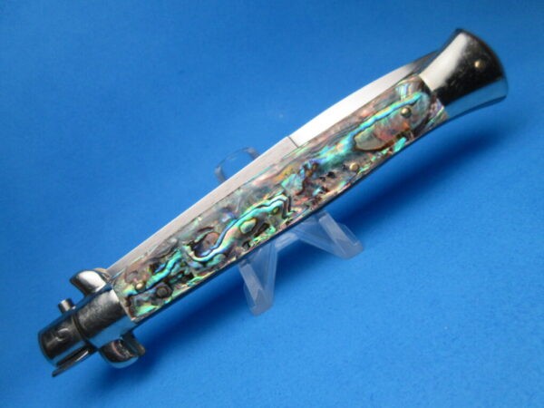 Frank Beltrame 11" Abalone Bayonet Picklock Switchblade