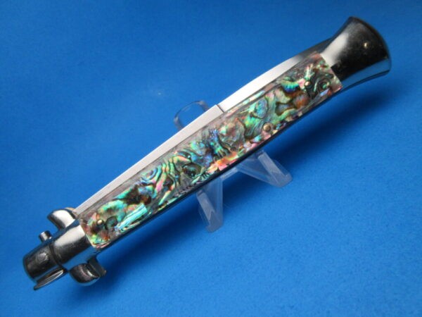 Frank Beltrame 11" Abalone Bayonet Picklock Switchblade