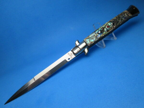 Frank Beltrame 11" Abalone Bayonet Picklock Switchblade