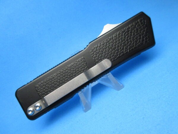 8" Lightning OTF Kriss with Black Handle & Tactical Blade