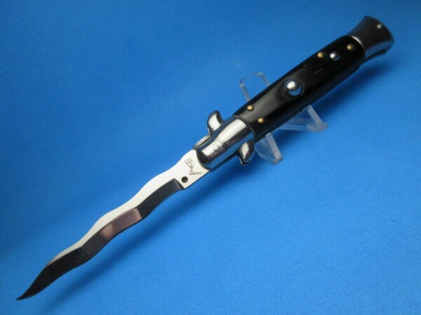 9" Black Acrylic Italian Kriss Stiletto Clone SND