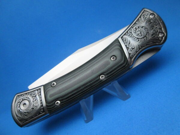 Engraved Micarta Hunter Style Auto