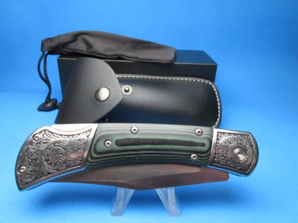Engraved Micarta Hunter Style Auto