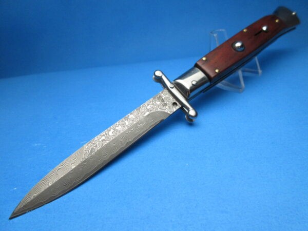 9'' AKC Rosewood Damascus Bayonet Swinguard
