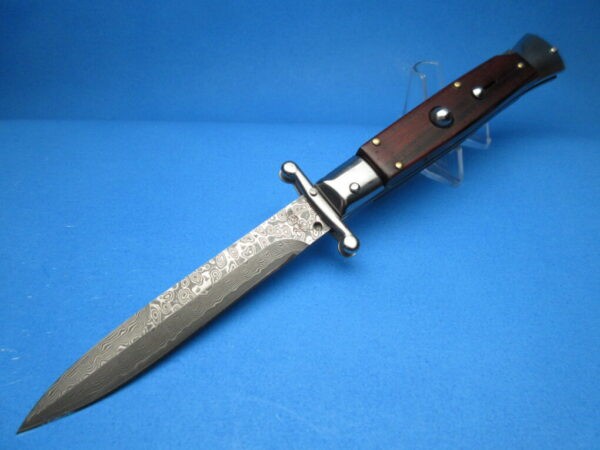 9'' AKC Cocobolo Damascus Bayonet Swinguard