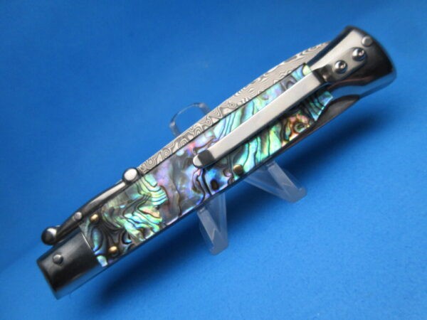 9'' AKC Abalone Damascus Bayonet Swinguard