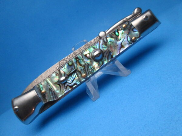9'' AKC Abalone Damascus Bayonet Swinguard