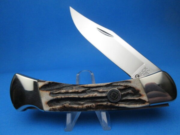 Custom Buck Sambar Stag 110 Automatic Conversion Knife