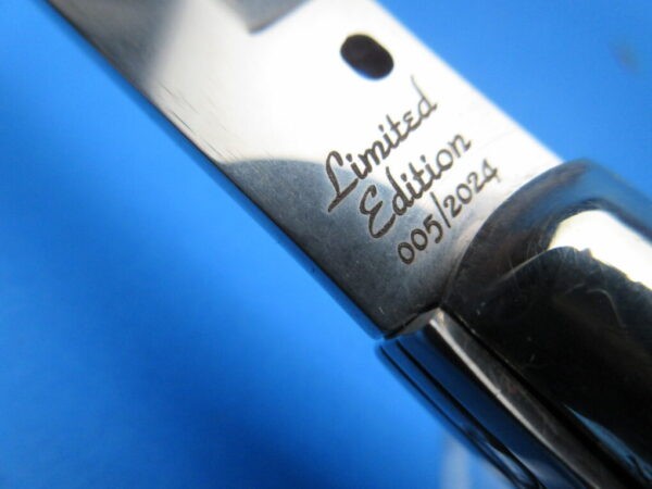 Frank Beltrame 11" Mother Of Pearl Bayonet Picklock Switchblade #005
