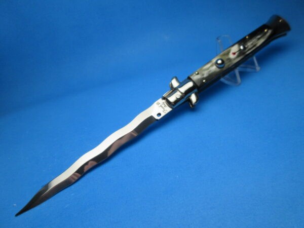 Frank Beltrame 11" Brazilian Horn Kriss Picklock Switchblade #096