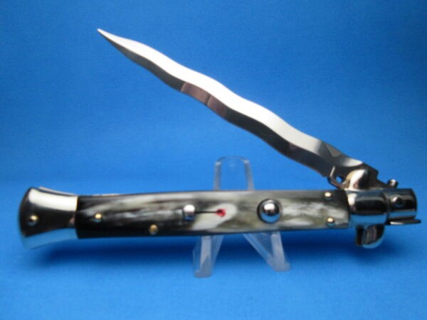 Frank Beltrame 11" Brazilian Horn Kriss Picklock Switchblade #096
