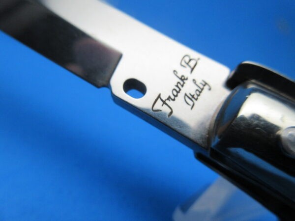 Frank Beltrame 2023 9" Abalone Bayonet Picklock Switchblade