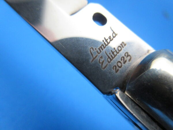 Frank Beltrame 2023 9" Mother Of Pearl Bayonet Picklock Switchblade