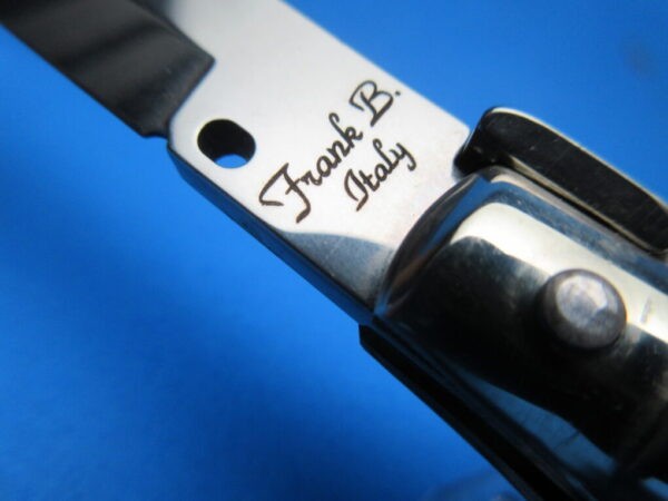 Frank Beltrame 2023 9" Mother Of Pearl Bayonet Picklock Switchblade