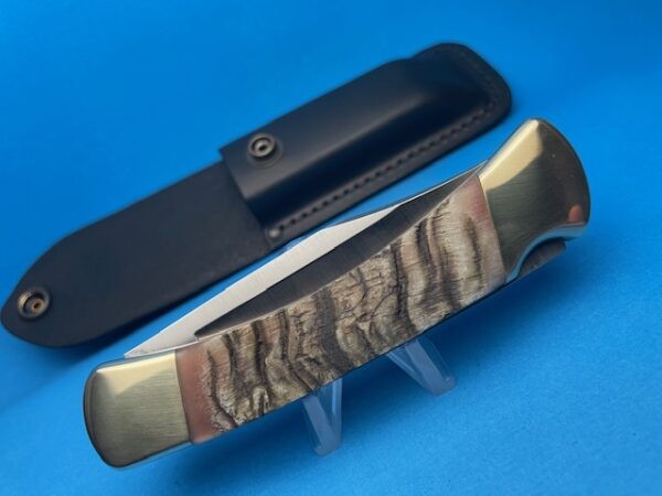 Custom Buck Nepal Sheeps Horn 110 Automatic Conversion Knife - Image 4