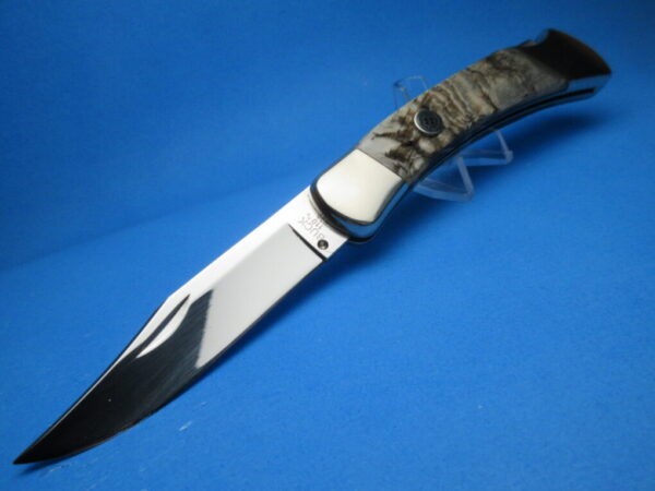 Custom Buck Nepal Sheeps Horn 110 Automatic Conversion Knife