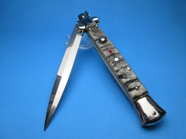 Frank Beltrame 11" Rams Horn Bayonet Red Dot Picklock Switchblade