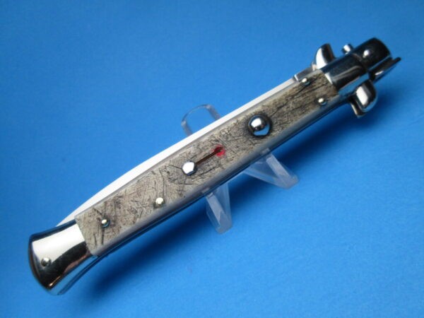 Frank Beltrame 11" Rams Horn Dagger Red Dot Picklock Switchblade