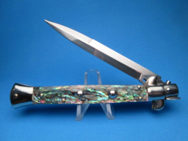 Frank Beltrame 11" Abalone Bayonet Picklock Switchblade
