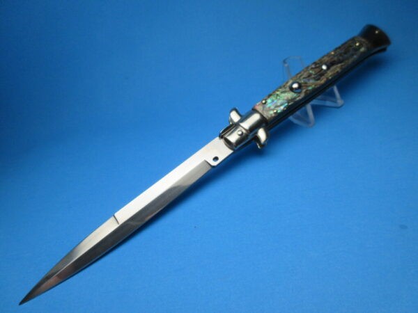 Frank Beltrame 11" Abalone Bayonet Picklock Switchblade