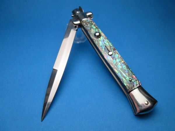 Frank Beltrame 11" Abalone Bayonet Picklock Switchblade
