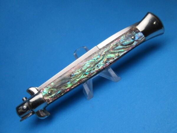 Frank Beltrame 11" Abalone Bayonet Picklock Switchblade