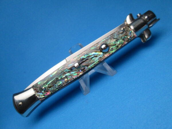Frank Beltrame 11" Abalone Bayonet Picklock Switchblade