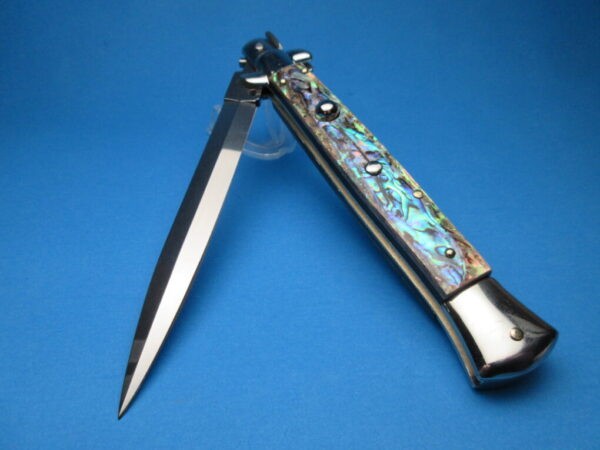 Frank Beltrame 11" Abalone Dagger Picklock Switchblade