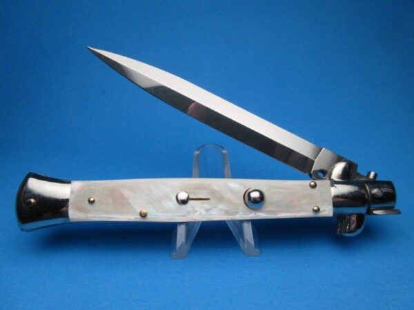 Frank Beltrame 11" Mother Of Pearl Dagger Picklock Switchblade