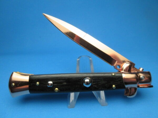 Frank Beltrame 9" Ebonywood Copper Bayonet Switchblade