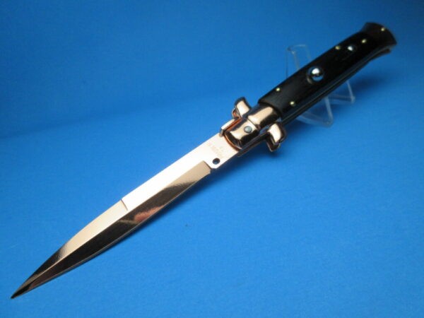 Frank Beltrame 9" Ebonywood Copper Bayonet Switchblade