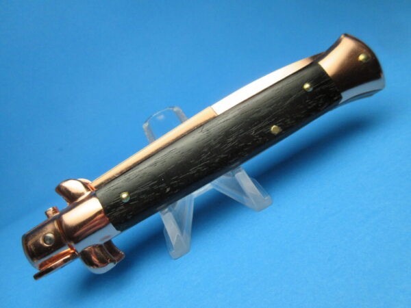 Frank Beltrame 9" Ebonywood Copper Bayonet Switchblade