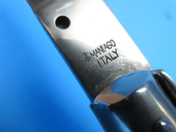 13" Italian Stiletto Buffalo Horn Bayonet Switchblade