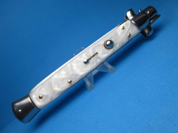 13" White Pearlex Dagger Italian Stiletto Clone - Image 4