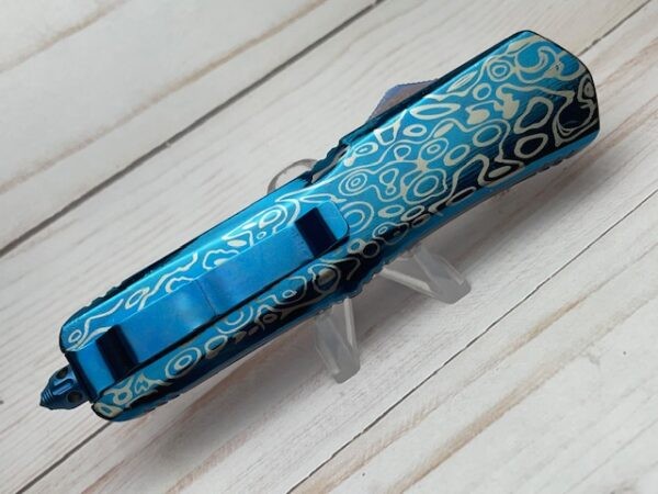 Blue Titanium OTF Switchblade