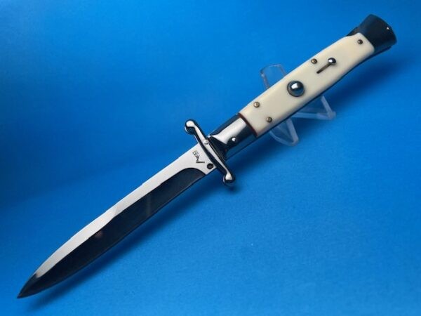 9" Imit. Ivory Italian Stiletto Clone Switchblade Knife