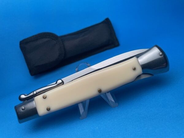 9" Imit. Ivory Italian Stiletto Clone Switchblade Knife