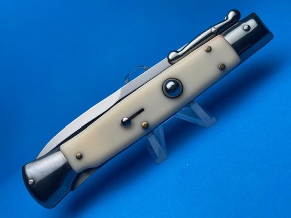 9" Imit. Ivory Italian Stiletto Clone Switchblade Knife