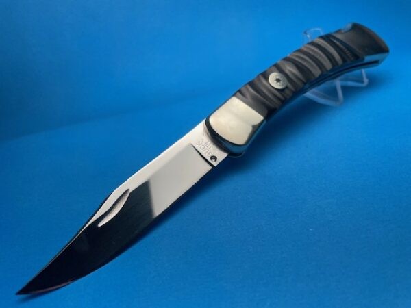 Buffalo Jigged Horn Automatic Conversion Switchblade Knife