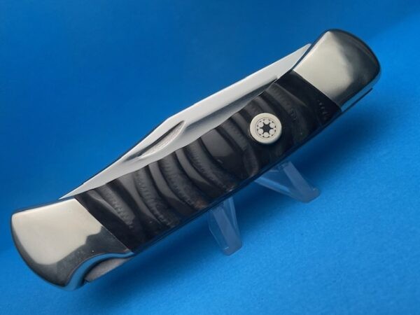 Buffalo Jigged Horn Automatic Conversion Switchblade Knife