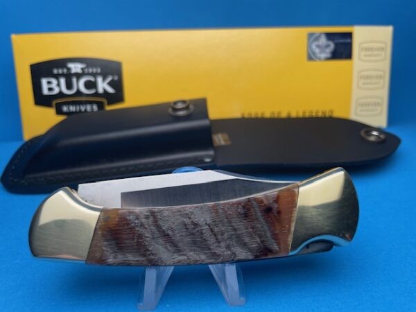 Buck 122 Brass Rams Horn Automatic Conversion Switchblade Knife