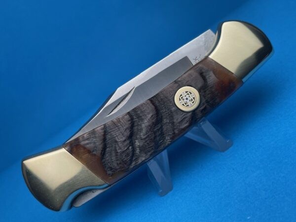 Buck 122 Brass Rams Horn Automatic Conversion Switchblade Knife