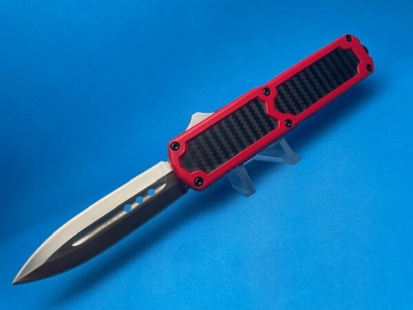 Red Titan 2 OTF 8 & 5/8" Double Edge Double Action Blade