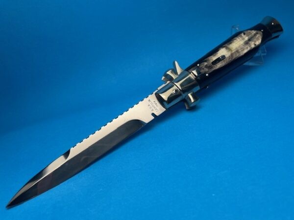 AGA Black Widow Brazilian Horn Double Filework Switchblade #1 - Image 6