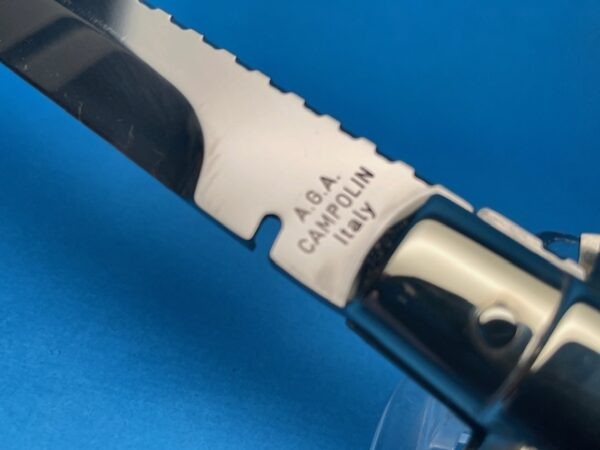 AGA Black Widow Brazilian Horn Double Filework Switchblade #1 - Image 5