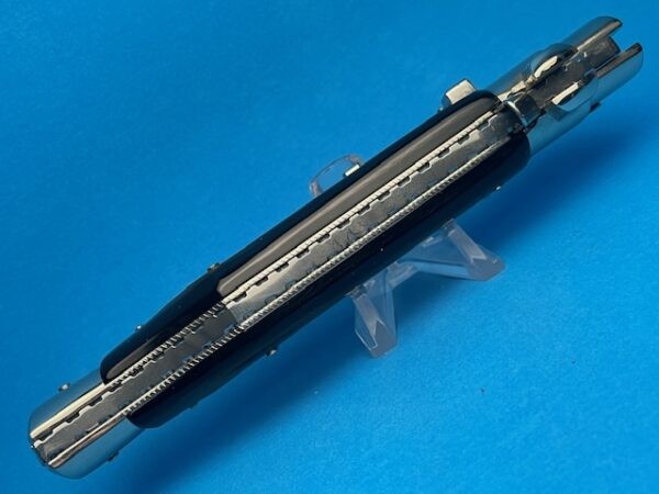 AGA Black Widow Brazilian Horn Double Filework Switchblade #2