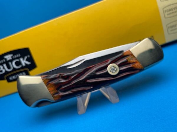 Custom Buck 110 Jigged Bone Automatic Conversion Switchblade Knife - Image 5